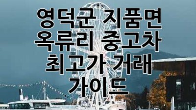 영덕군 지품면 옥류리 중고차 최고가 거래 가이드